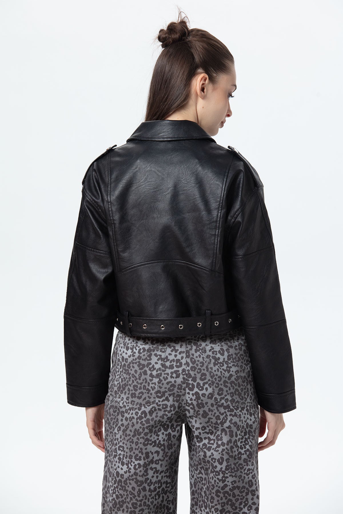 Chaqueta Mujer Biker Negro