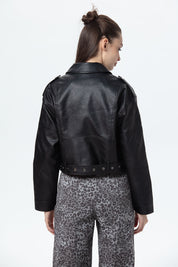 Chaqueta Mujer Biker Negro