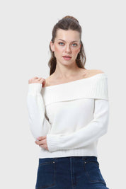 Sweater Mujer Bardot Crudo