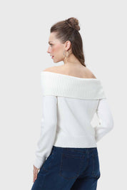 Sweater Mujer Bardot Crudo