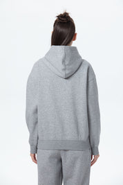 Polerón Mujer Canguro Print Gris