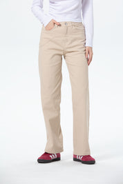 Pantalón Mujer Gabardina Cow Girl Beige