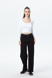 Pantalón Mujer Gabardina Cow Girl Negro