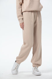 Pantalón Buzo Mujer Jogger Beige