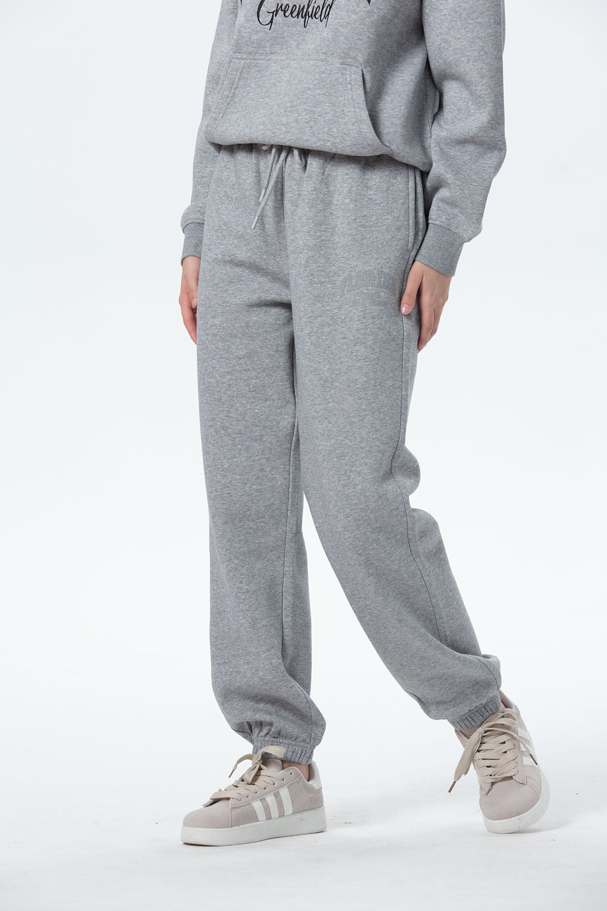 Pantalón Buzo Mujer Jogger Gris