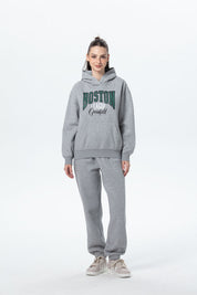 Pantalón Buzo Mujer Jogger Gris