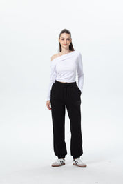 Pantalón Buzo Mujer Jogger Negro