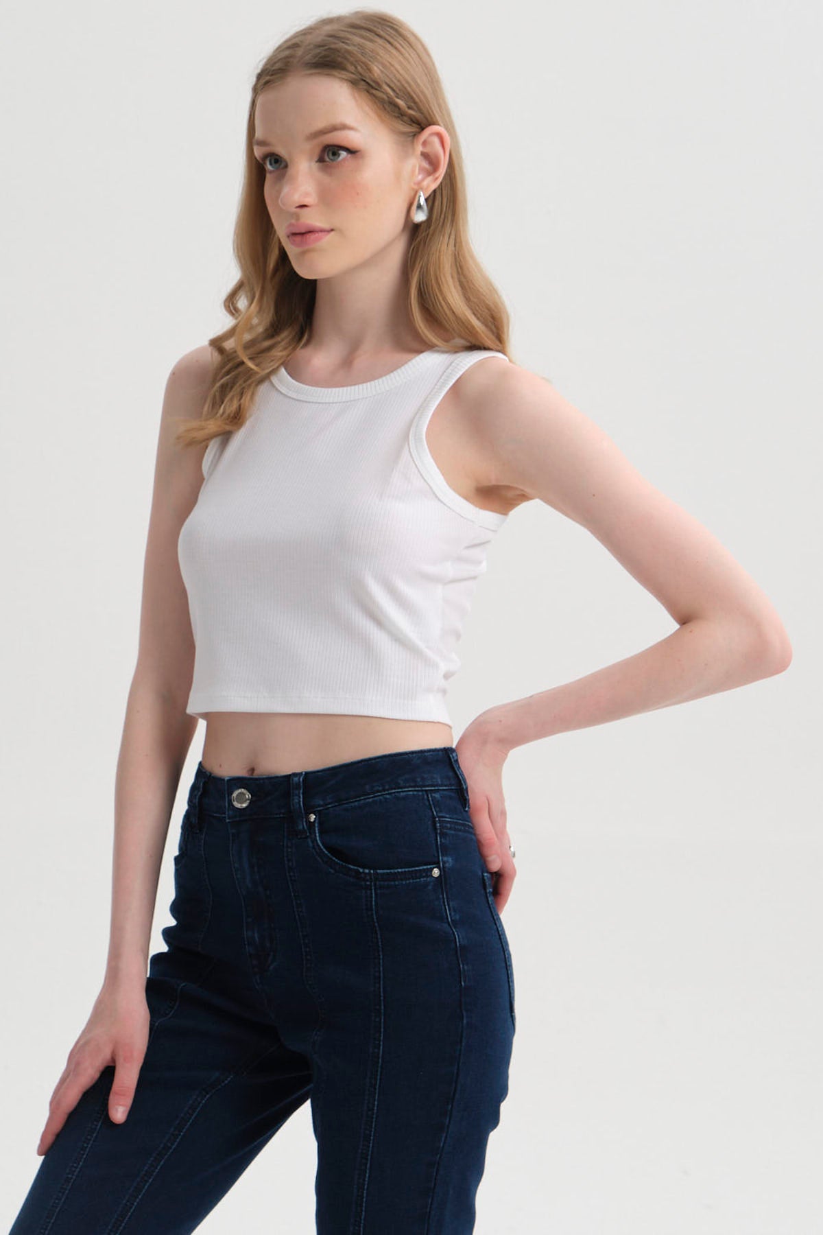 Polera Mujer Sudadera Blanco