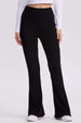 Pantalón Mujer Flare Rib Negro