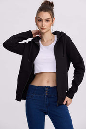Polerón Mujer Hoodie Negro