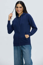 Polerón Mujer Hoodie Azul