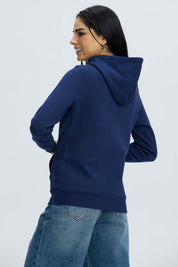 Polerón Mujer Hoodie Azul