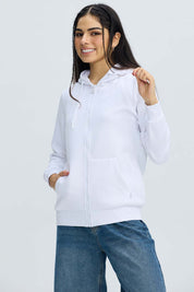 Polerón Mujer Hoodie Blanco