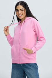 Polerón Mujer Hoodie Palo Rosa