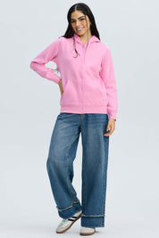 Polerón Mujer Hoodie Palo Rosa