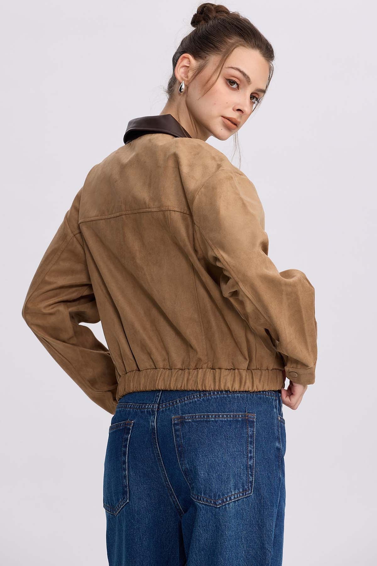 Chaqueta Mujer Antelina Camel