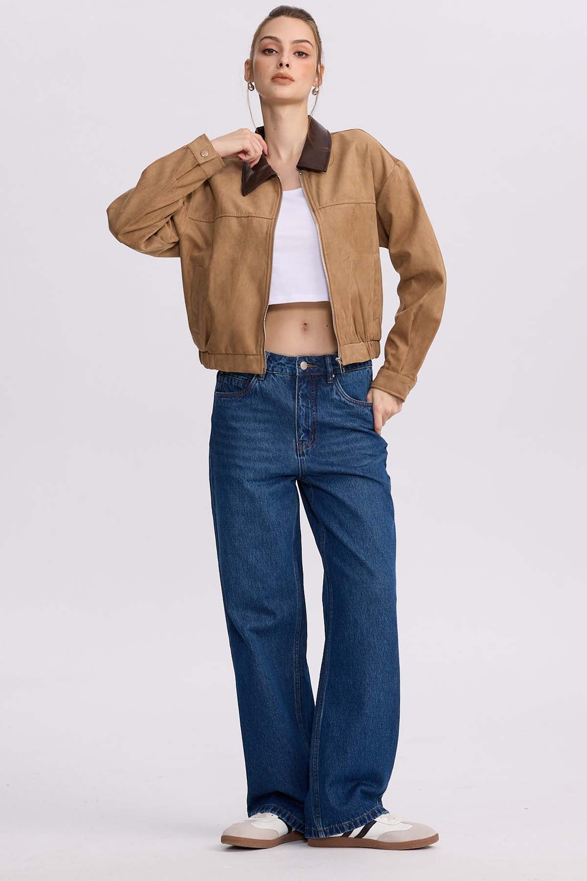 Chaqueta Mujer Antelina Camel