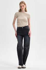 Polera Mujer Cropped Beige