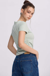 Polera Mujer Deporte Verde Agua