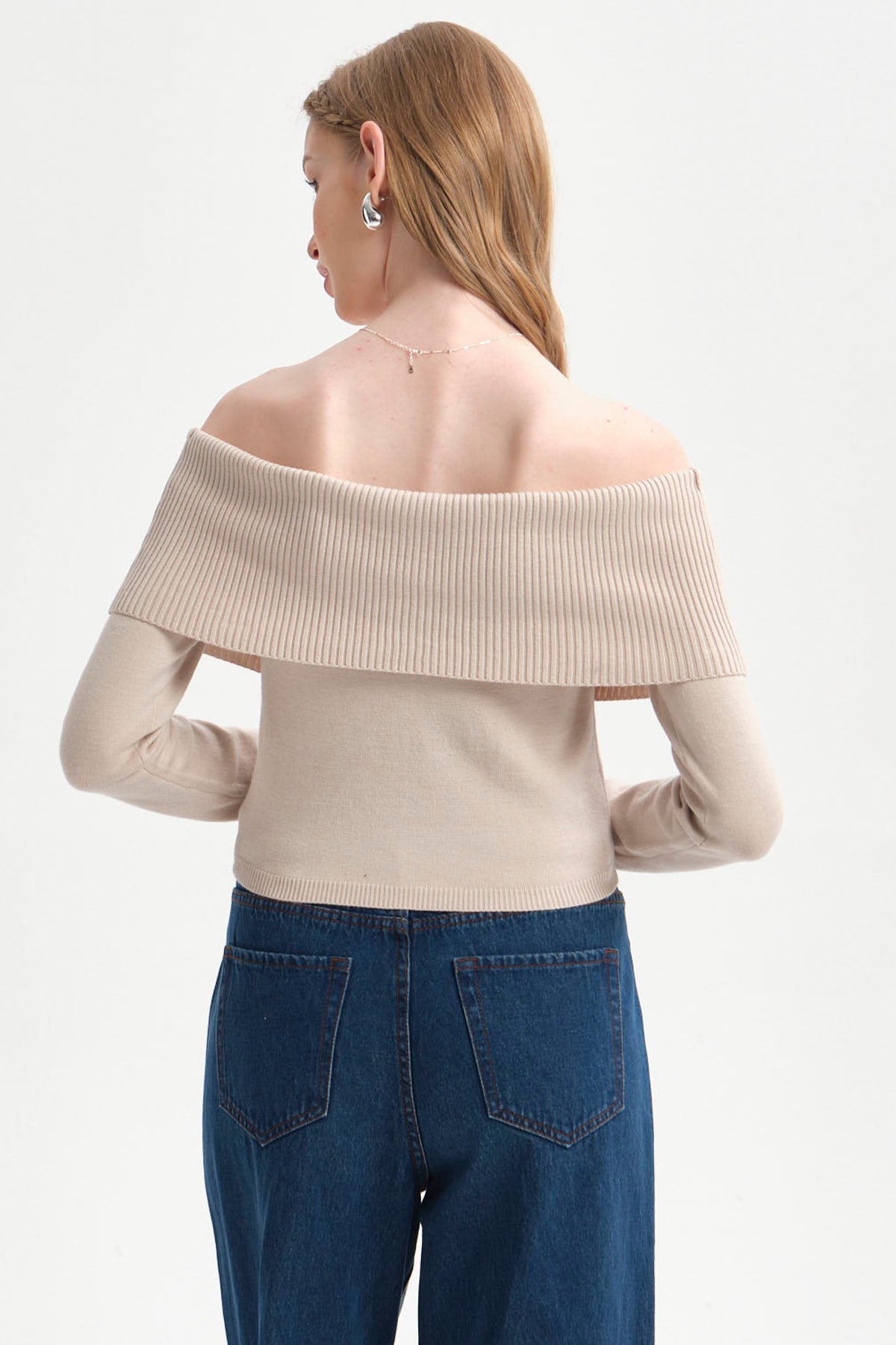 Sweater Mujer Bardot Beige