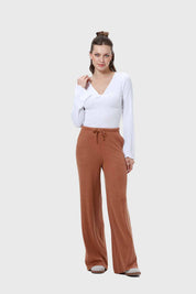 Pantalón Mujer Rib Café