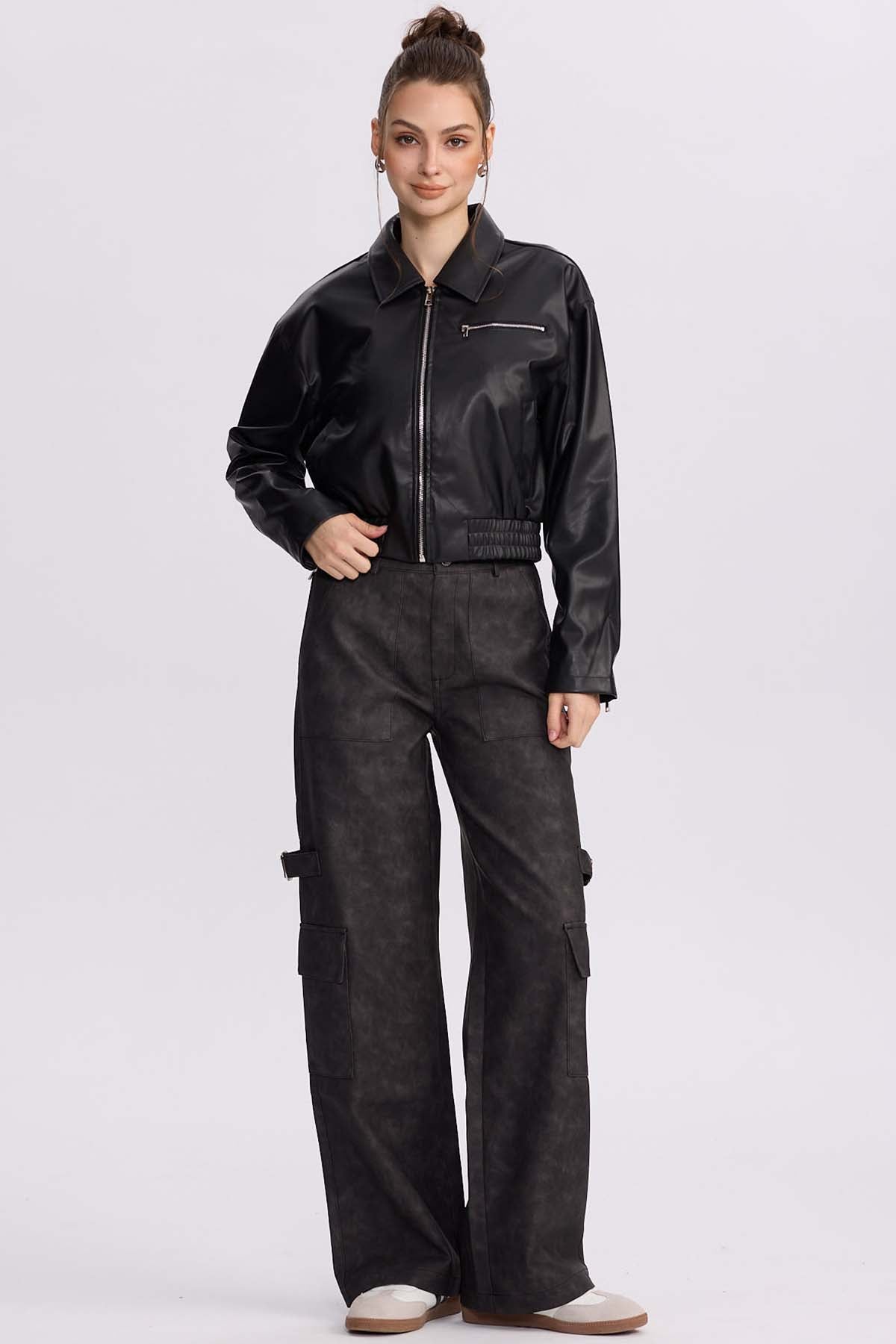 Chaqueta Mujer Bomber Negro