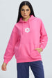 Polerón Mujer Oversize Print Rosado Claro
