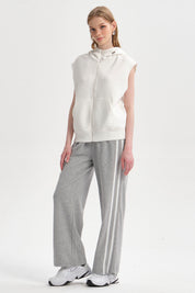 Polerón Mujer Full Zipper Crudo