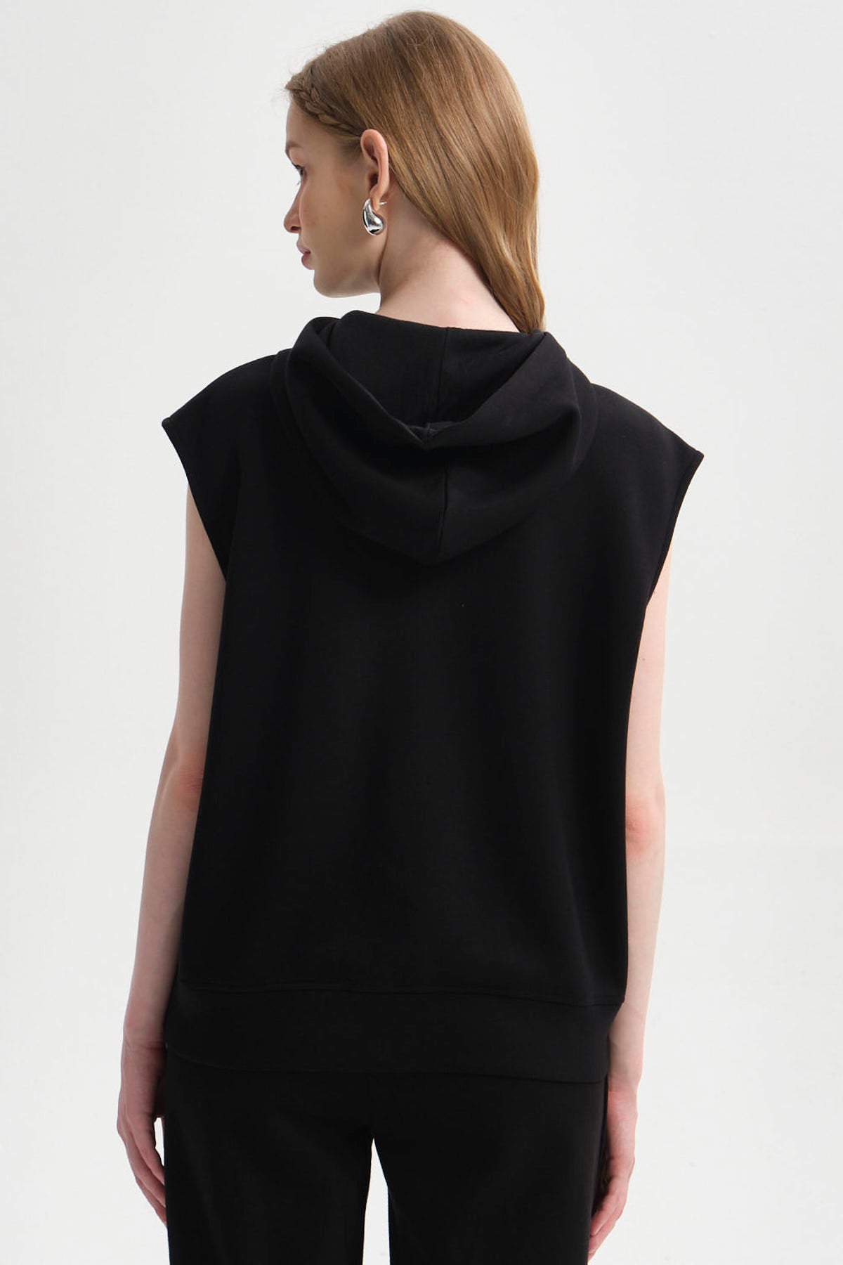 Polerón Mujer Full Zipper Negro
