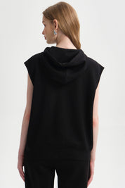 Polerón Mujer Full Zipper Negro