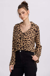 Polera Mujer Malla Cafe
