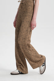 Pantalón Mujer Textura Beige