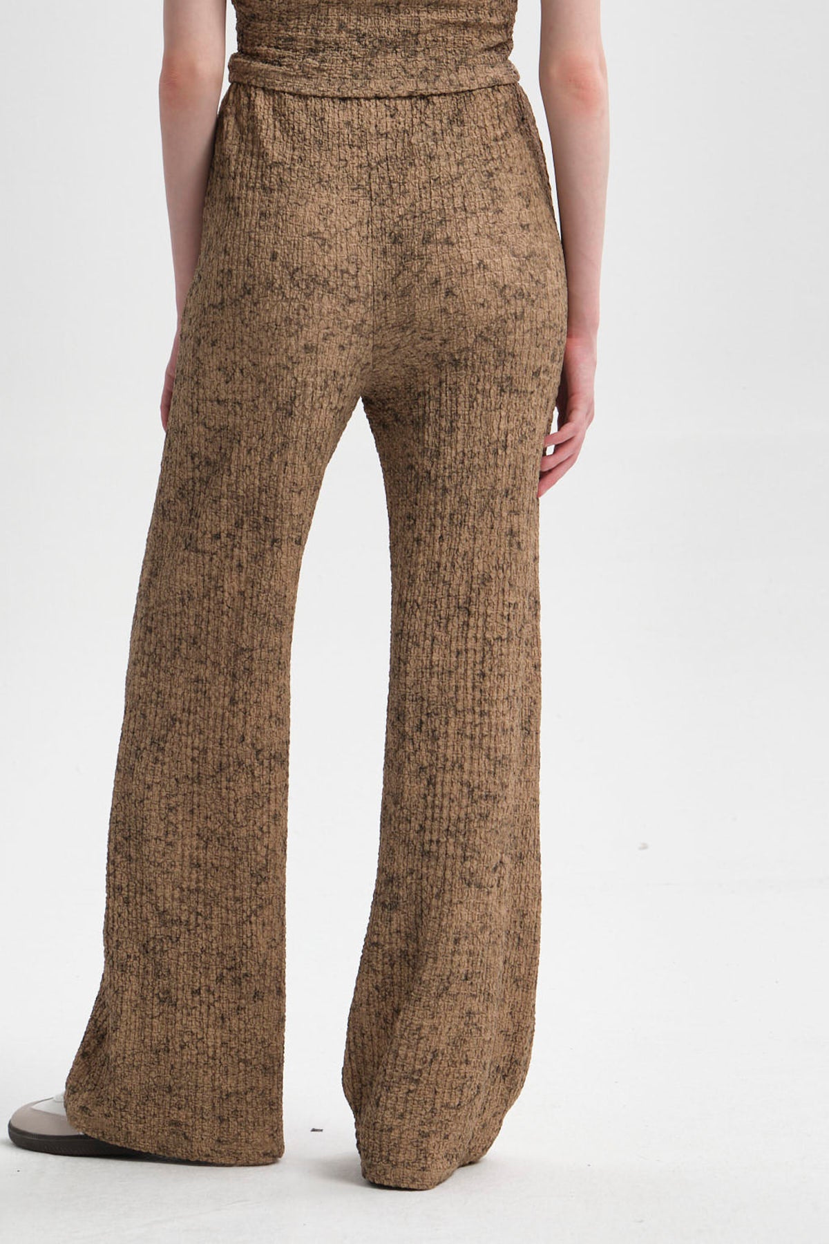 Pantalón Mujer Textura Beige