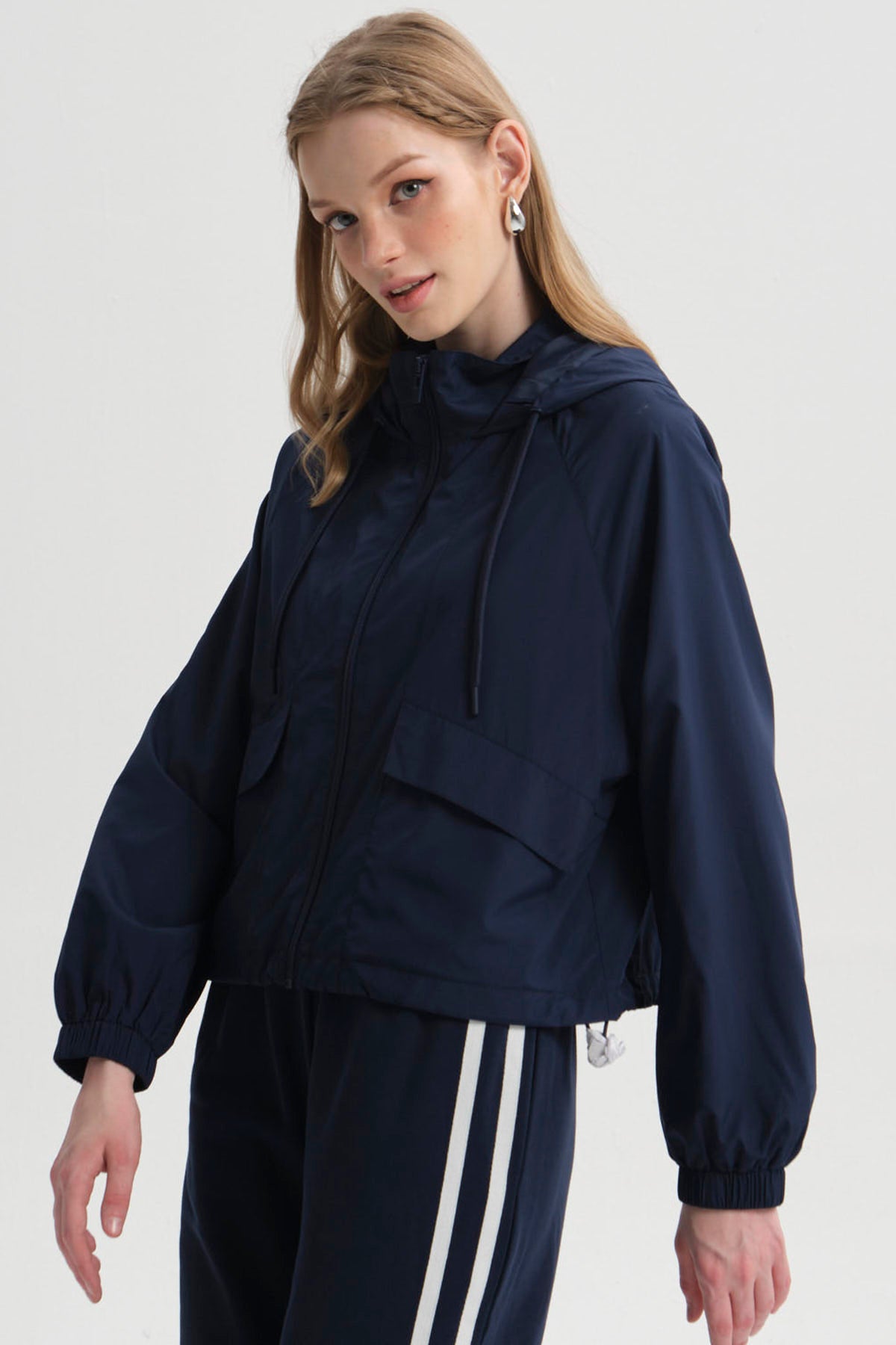 Chaqueta Mujer Cortaviento Azul