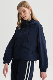 Chaqueta Mujer Cortaviento Azul