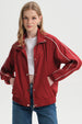 Chaqueta Mujer Cortaviento Burdeo
