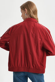Chaqueta Mujer Cortaviento Burdeo