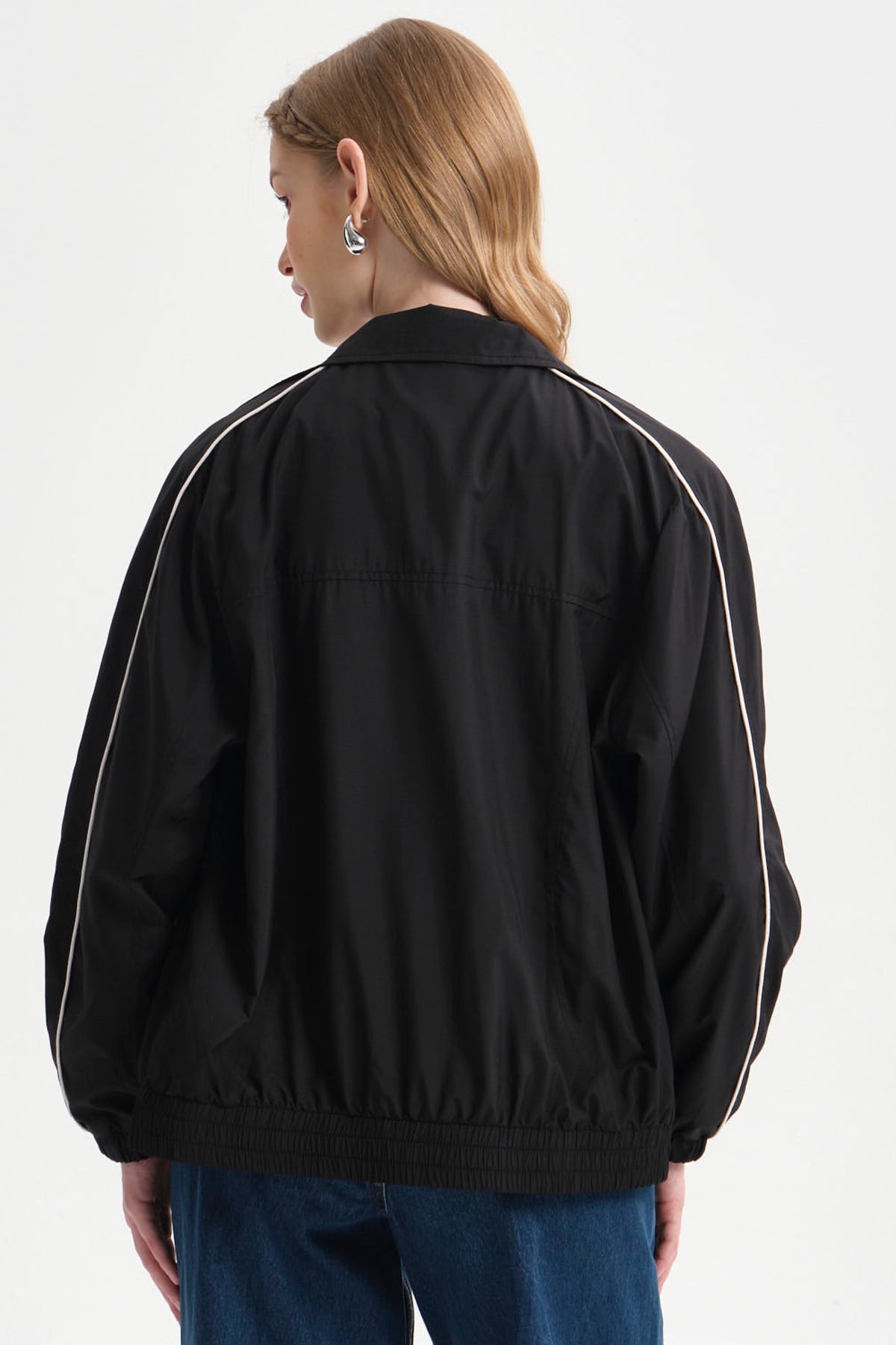 Chaqueta Mujer Cortaviento Negro