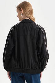 Chaqueta Mujer Cortaviento Negro