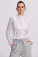 Polera Mujer Encaje Blanco