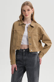 Chaqueta Mujer Corte Camel