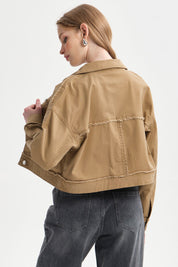 Chaqueta Mujer Corte Camel