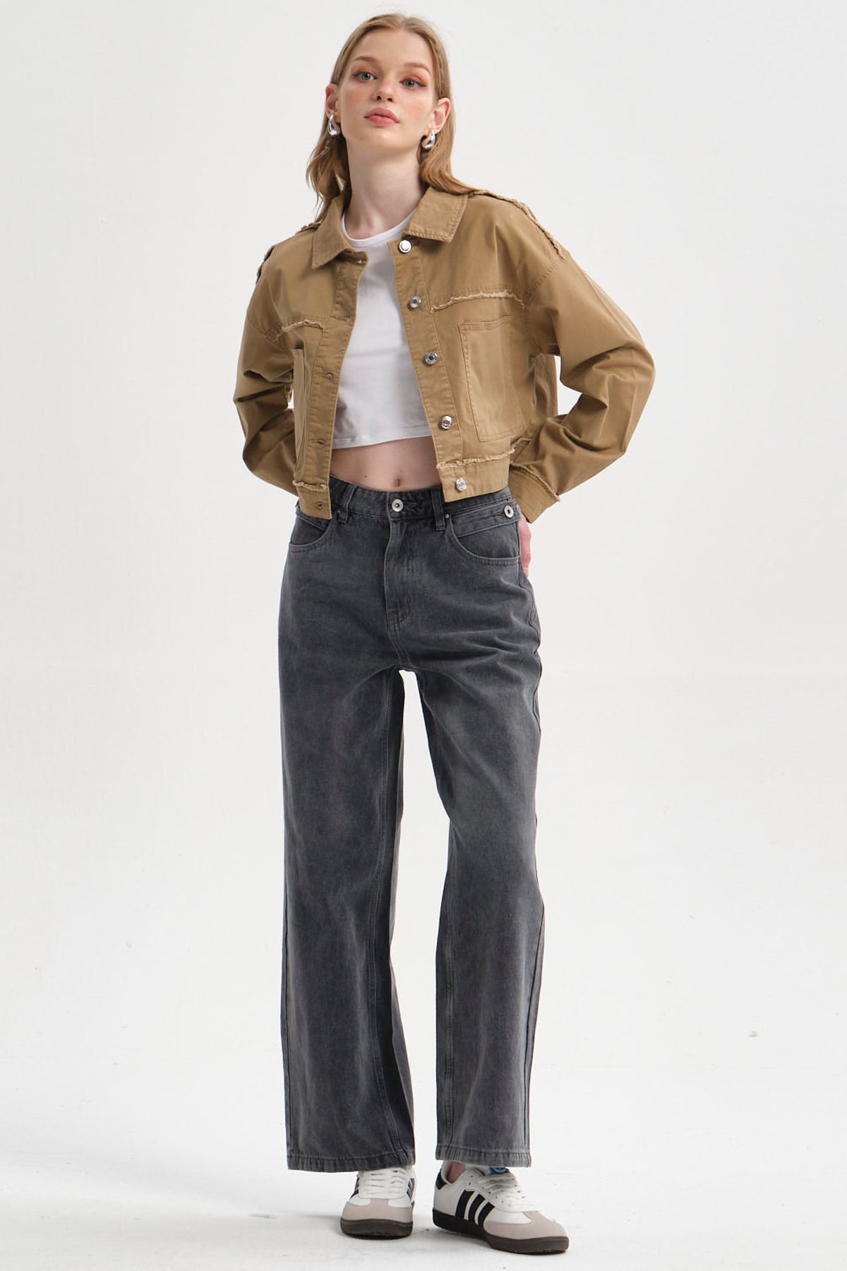Chaqueta Mujer Corte Camel