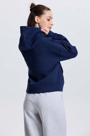 Polerón Mujer Full Zipper Azul