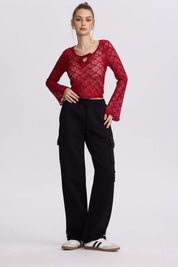 Pantalón Buzo Mujer Cargo Negro