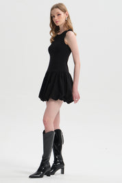 Vestido Mujer Globo Negro