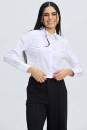 Blusa Mujer Basta Redonda Blanco