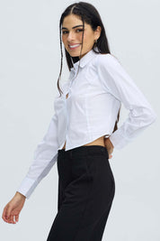 Blusa Mujer Basta Redonda Blanco