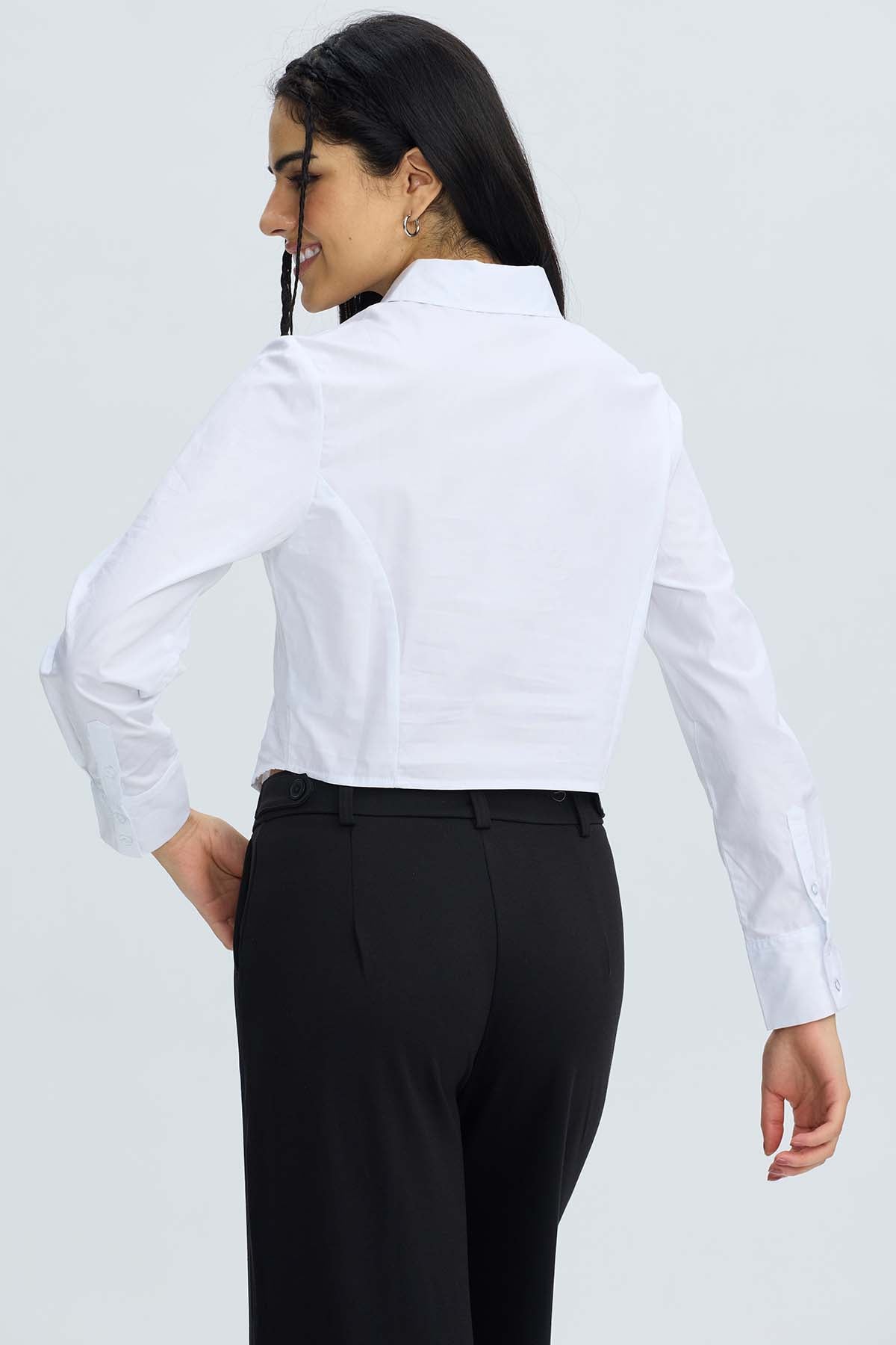 Blusa Mujer Basta Redonda Blanco