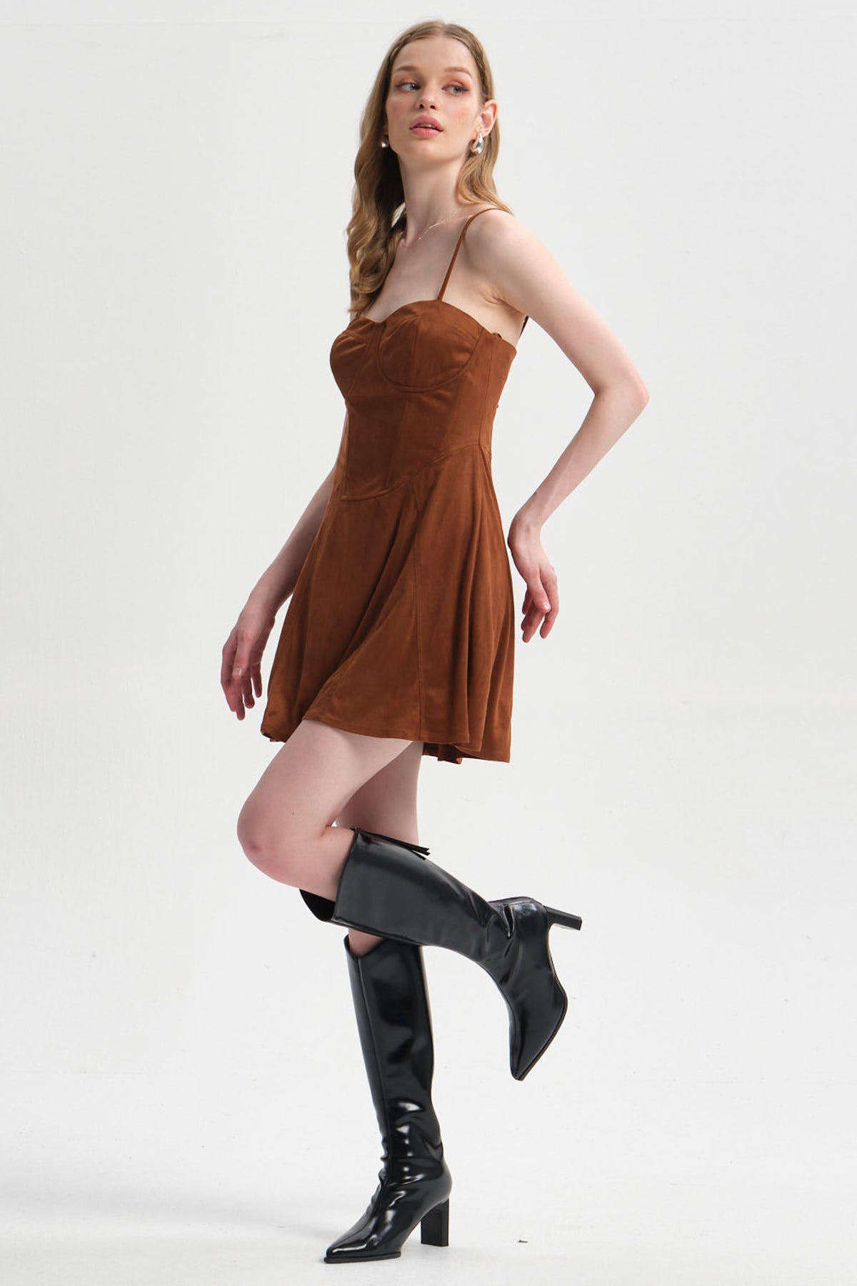 Vestido Mujer Cowboy Camel